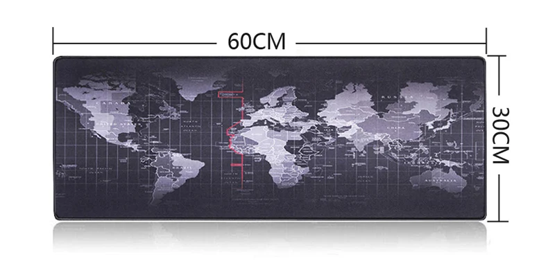 Игровой компьютерный коврик для мыши, большой коврик для мыши с картой мира, большой Настольный коврик, нескользящая резиновая основа, коврик для мыши для ноутбука, ПК, игры, водонепроницаемый