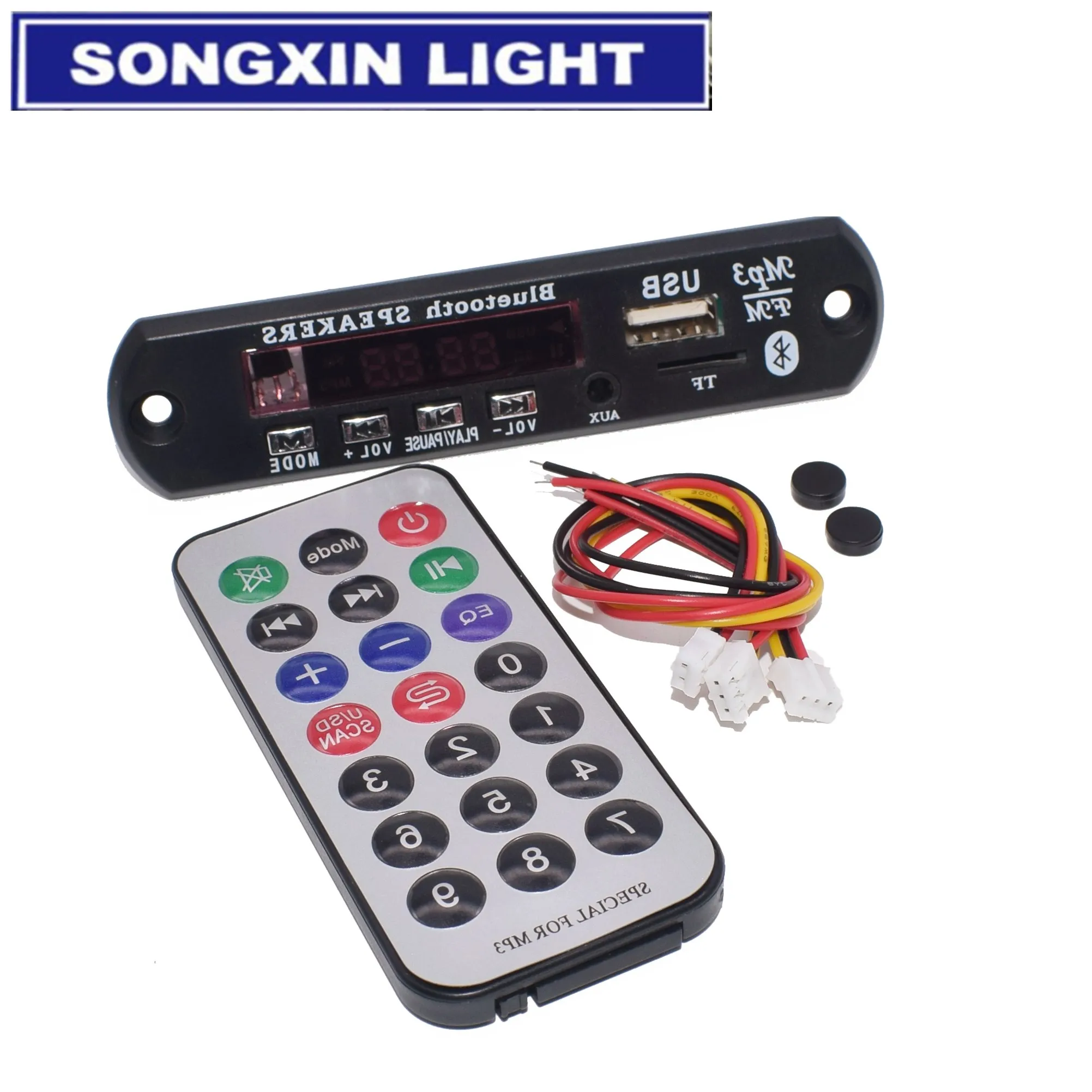 10Set New And Original Standard Wireless Bluetooth 12V MP3 WMA Decoder Board Audio Module TF USB Radio For Car | Электронные