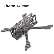 TCMMRC FPV Drone Frame Charm 140 140mm 3 Inch Wheelbase 3mm Arm 3K Carbon Fiber Frame Kit for RC Drone FPV Racing jmrrc 1650mm wheelbase agricultural drone 15kg 15l water tank 30mm arm carbon fiber folding uav hexacopter with white canopy