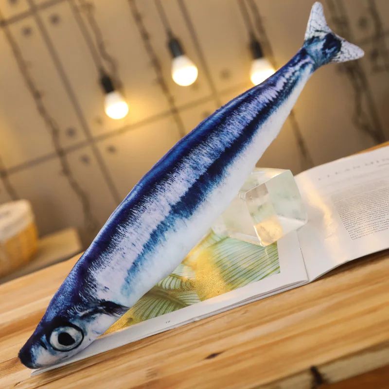 Creative Simulation Plush Fish Toy - Cute Cartoon Cat Pillow Toy