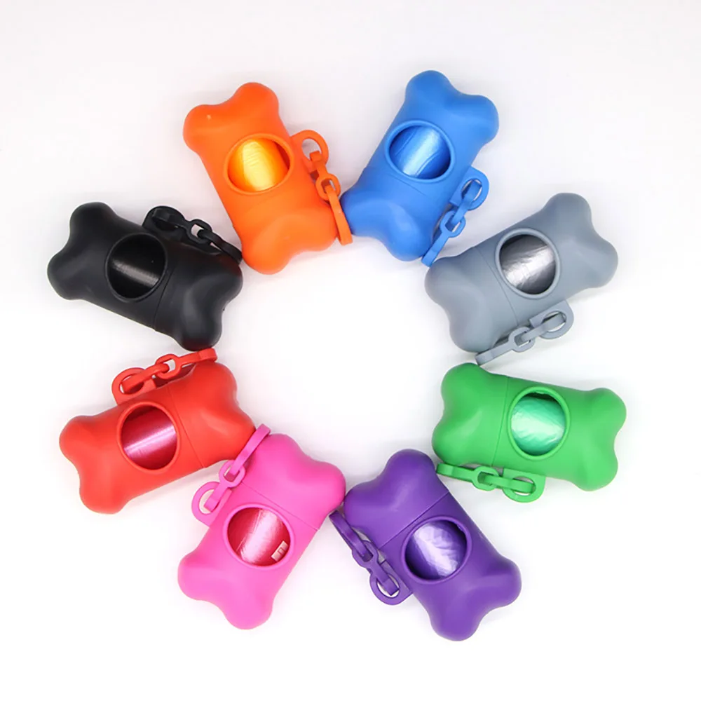 

Pet Waste Bag Dispenser For Dog Poop Bags Bone Shape Plastic Pet Small Dog Outdoor Waste Poop Bag 10 Roll Pet Waste Poop Bags
