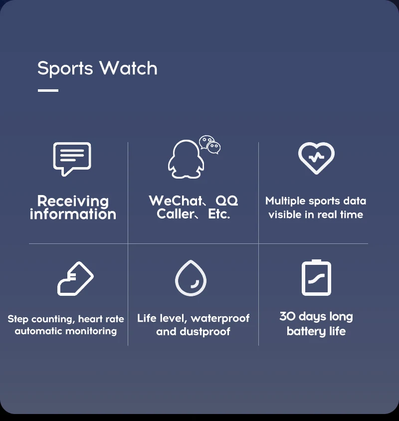 Y68 Smart Watch Women Men Sport Bluetooth Smart Band Heart Rate Monitor Blood Pressure Fitness Tracker Bracelet for Android IOS (6)