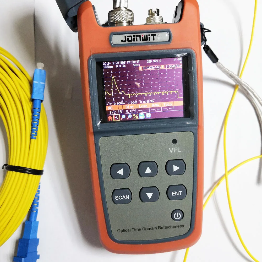 Mini OTDR JW3305A Optical Time Domain Reflectometer OTDR Built-in Visual Fault Locator Function (7)