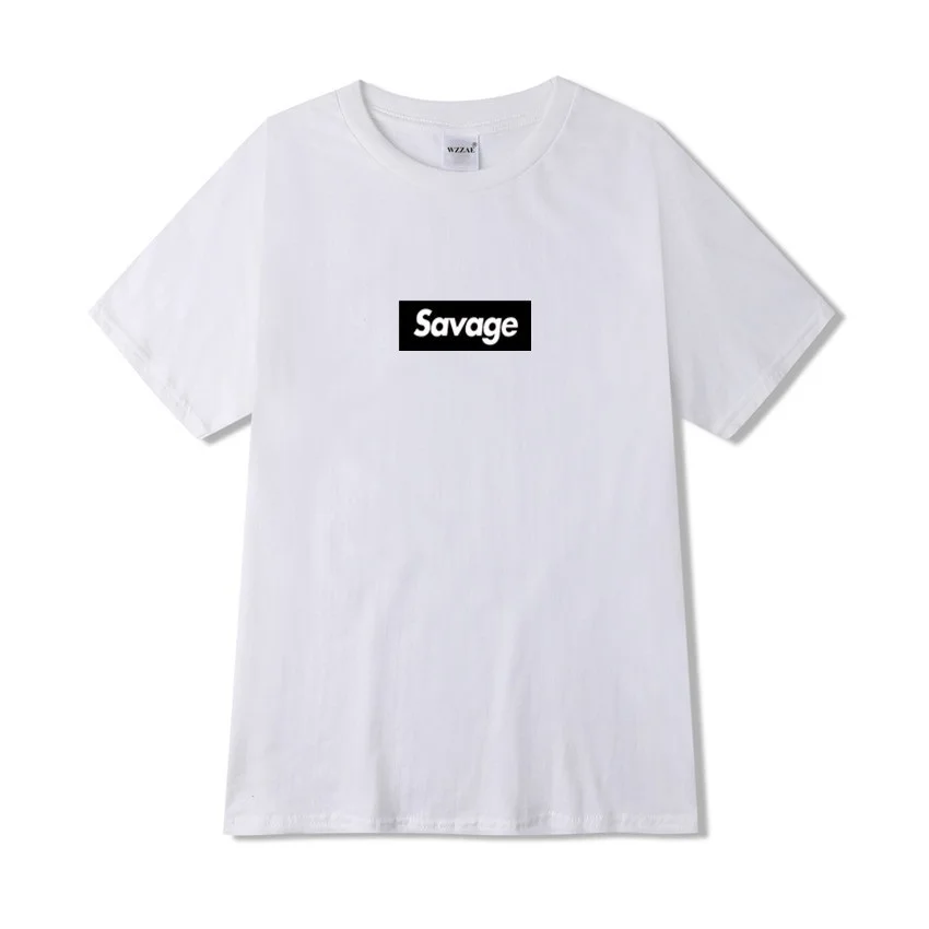Savage 2019 мужские футболки Suprem с принтом карикатура без сердца X режим убой банды ATL