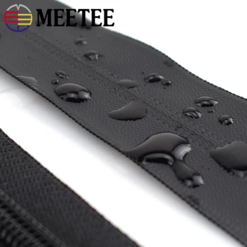 

9M 3# 5# Waterproof Zippers Black Invisible Nylon Zipper For Sewing Outdoor Jacket Bags Suitcases Coil Zips DIY Accessories