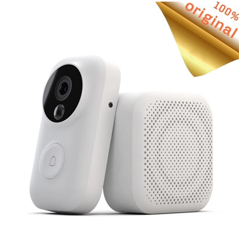 Youpin Zero AI распознавание лица дверной звонок набор ИК Ночное Видение 720P Аудио Видео