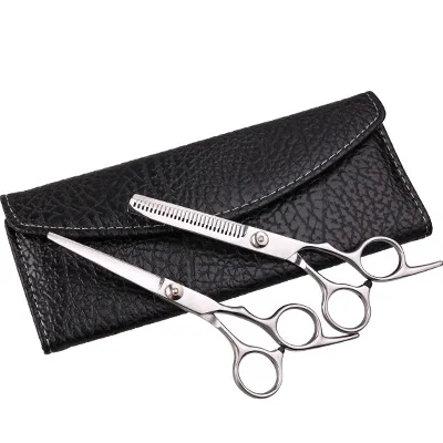 

Family Baby DIY Hairdressing Scissors Straight Snips + Thinning Scissors Set to Send Packets [A0215]