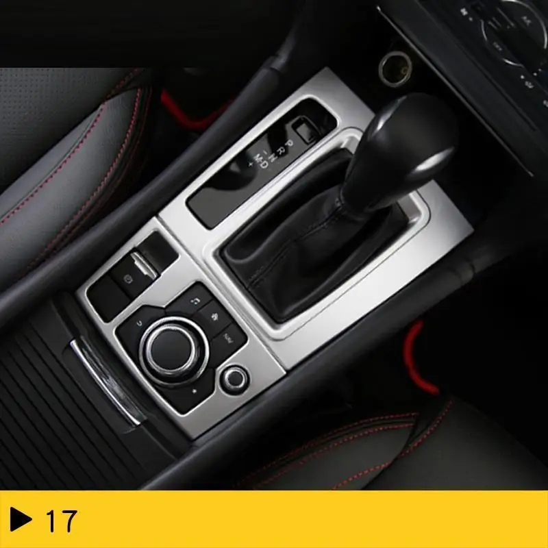 Автомобильные чашки шестерни панели интерьера декоративные Automovil Автомобильные украшения стикер полосы покрытия яркие блестки 17 18 для Mazda Axela