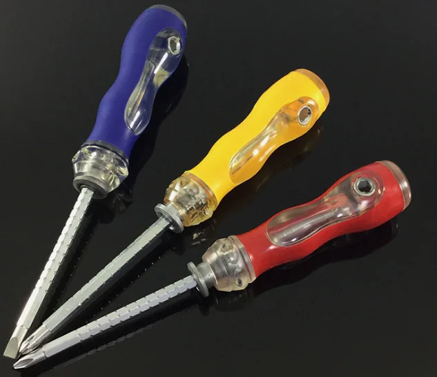 

Manufacturers Wholesale Peanut Handle Telescopic Dual Purpose Double Headed Multi-Purpose Cross A- line Screwdriver Screw Driver