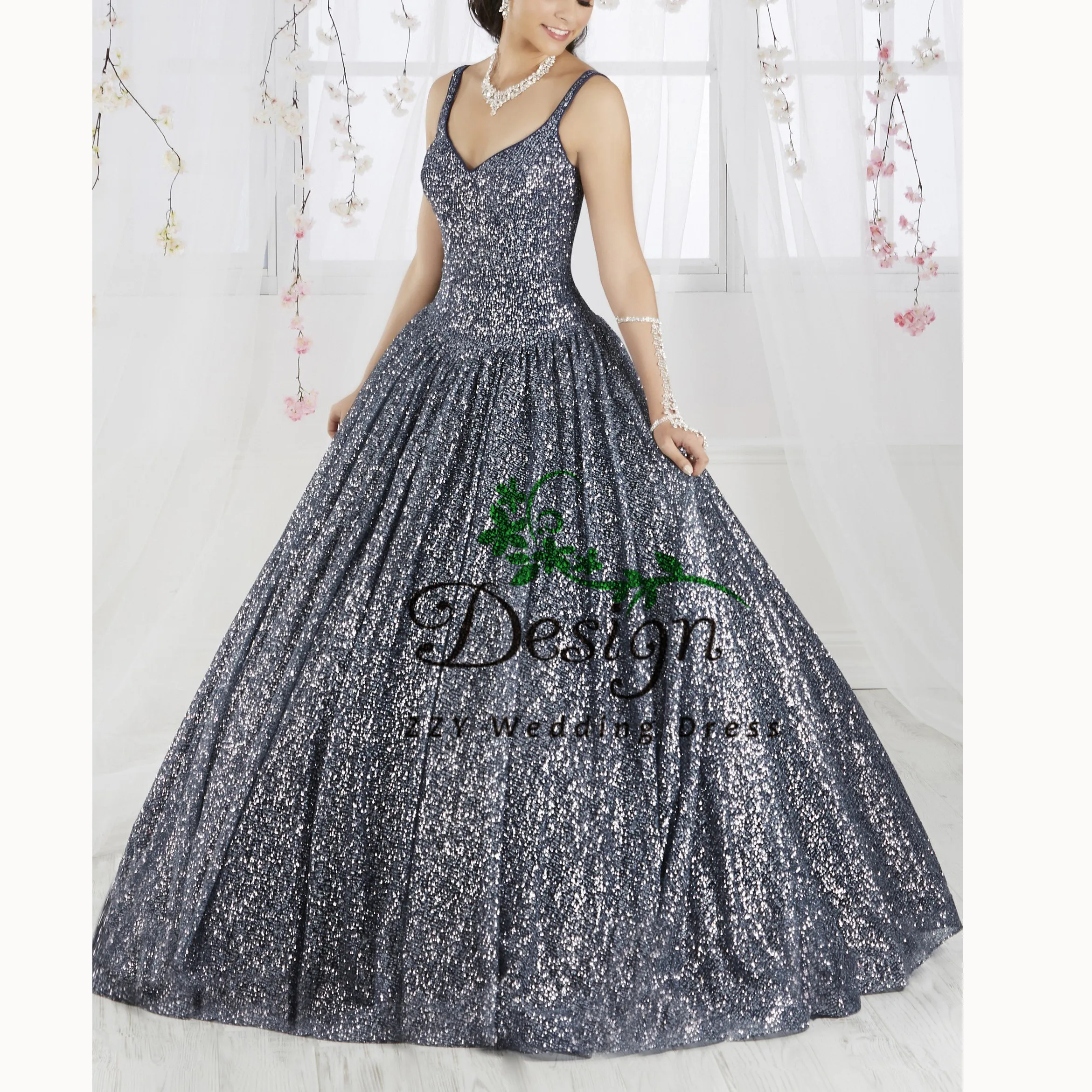 Vestidos de 15 anos quinceanera сверкающие шикарные бретельки сексуальные пышные платья с аппликацией со шлейфом сладкий 16