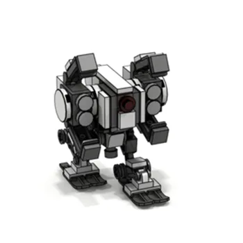 

75Pcs STEM MOC Mecha Model Small Particle Building Blocks Educational Toy Set Model Educational Toy Gift For Child Kid - White