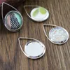 20pcs 12mm Inner Size Silver Gold Plated Black Rhodium Brass Material Simple Cabochon Base Cameo Setting Charms Pendant Tray ► Photo 1/6