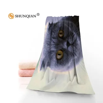 

High Quality Blue cat Microfiber Bathroom Washcloth,Towels Custom Face Towel/Bath Towel Size 35x75cm, 70x140cm