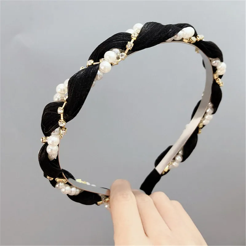 

Women Wave Cloth Hair hoop Fashion Girl Headband Korea 2019 NEW