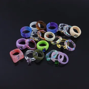 Laser Colour Resin Rings 2