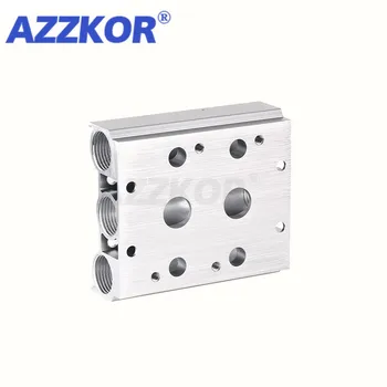 

Pneumatic Solenoid Valve Base 4V110-06/4V120-06 Connection Busbar Air Exhaust Plate Gasket with Rubber Pad Screw 100M 1F-15F