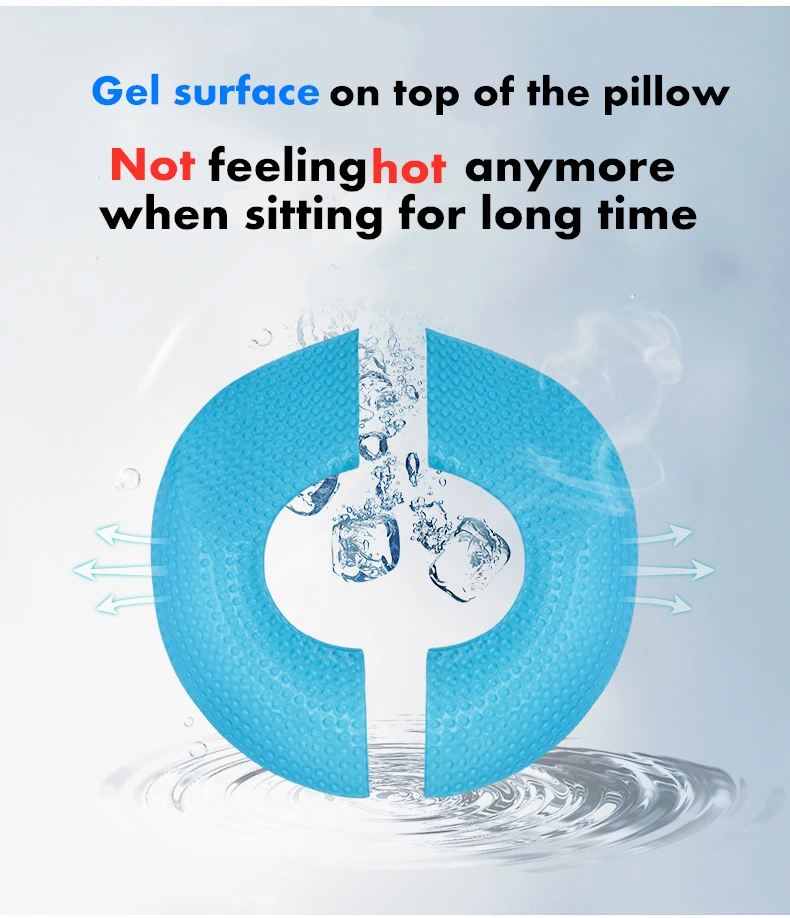 PurenLatex Cooling Gel Chair Cushion Seat Coccyx Comfort Hemorrhoid (9)