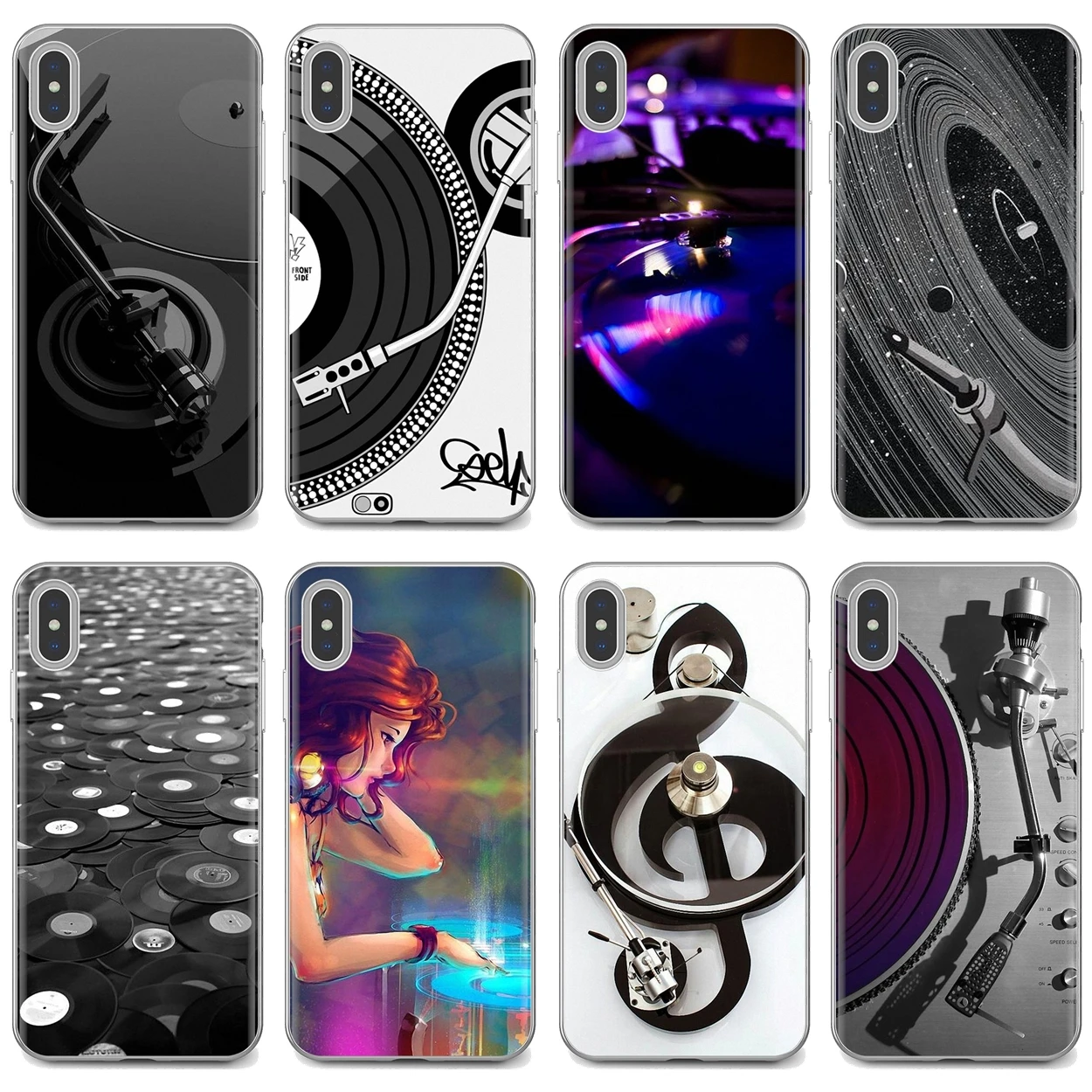 Для iPhone iPod Touch 11 12 Pro 4 4S 5 5S SE 5C 6 6S 7 8 X XR XS Plus Max 2020 цифровой миксер DJ поворотный плакат