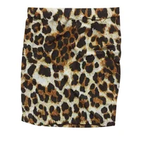 Женская юбка женские вечерние с леопардовым принтом облегающие брюки модные праздничные облегающие эластичные с высокой талией