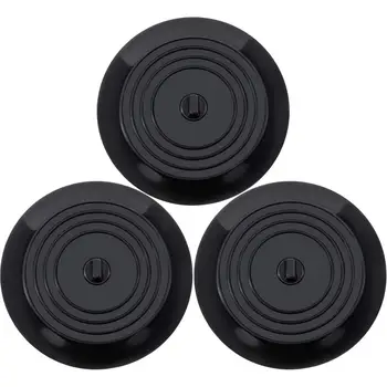 

6" silicone bath plug kitchen, bathroom and laundry drain plug (black, 3) (white, 3) (light grey, 3) (blue, 3)