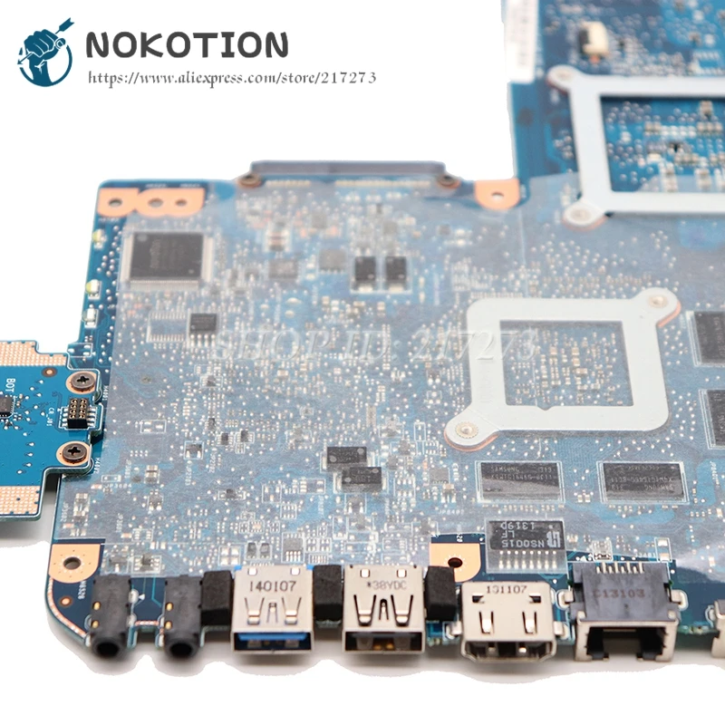 NOKOTION Фирменная новинка PC основная плата для Toshiba Satellite C870 L870 материнская плата H000043490 HM76 DDR3 HD7600M видеокарта
