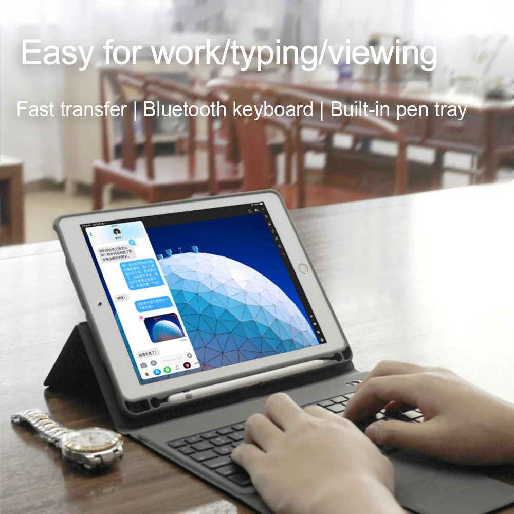 2 Цвет клавиатура с подсветкой Чехол для iPad 9,7 Air 1 Air 2 5th 6th Pro 10,5 Air 3 11 Смарт Bluetooth клавиатура крышка