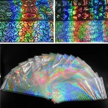 Маникюр стиль лазерные красочные кружева Стикеры-звезды 16-a набор из 4*20 см кружева Звезда a