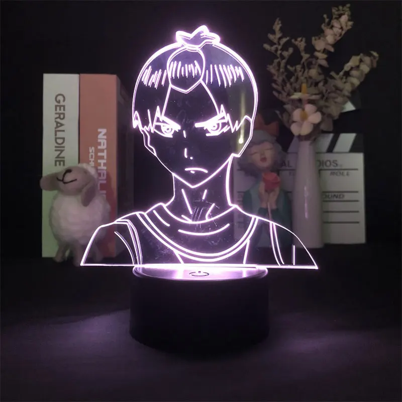 Комнатный Декор 3D светильник Haikyuu! Светодиодная настольная лампа в стиле аниме