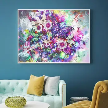 

5D DIY Hanging Painting Animal Flower Part Drill Diamond Painting Embroidery Mosaic Cross Stitch Kit Home Wall Art Decoration