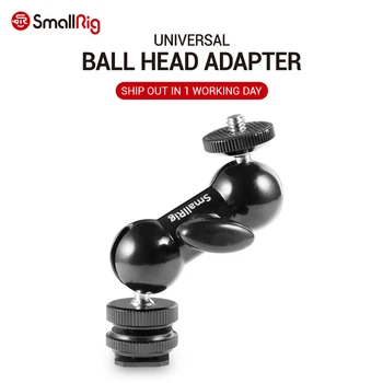 

SmallRig Cool Ball head V1 Multi-function Double Ball head with Shoe Mount & 1/4" Screw for Monitors Led Light - 1135