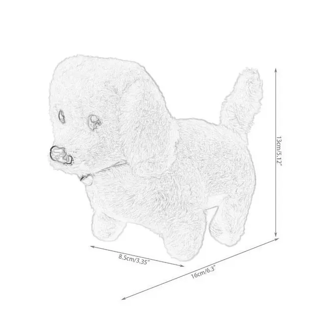 Plush Dog Toys Electronic Dog Barking Lighting Walking Puppy Toy Realistic Stuffed Puppy For Kids Education Toy Gift 6
