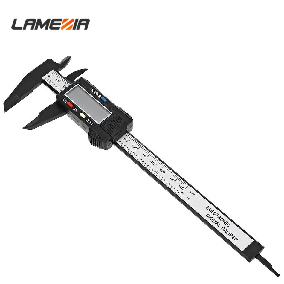 

LAMEZIA 6inch 150mm Digital Calipers Scale Measuring Tools Depth Pachometer Ruler Gauge Vernier Micrometer