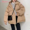 Aelegantmis Women Thicken Warm Parka Coat Loose Oversized Women's Winter Bread Coat Hooded Outwear Padded Woman Parkas Jackets ► Photo 2/6