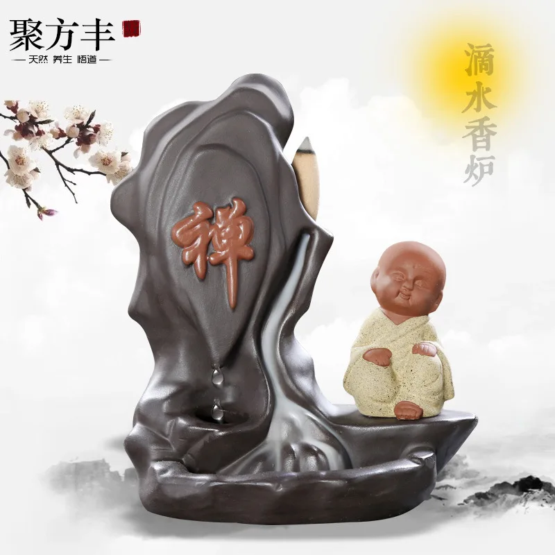 

Decoracion Hogar Ceramic Small Monk Aromatherapy Furnace Arrangement Household Sandalwood Jufangfeng Factory Direct Approval