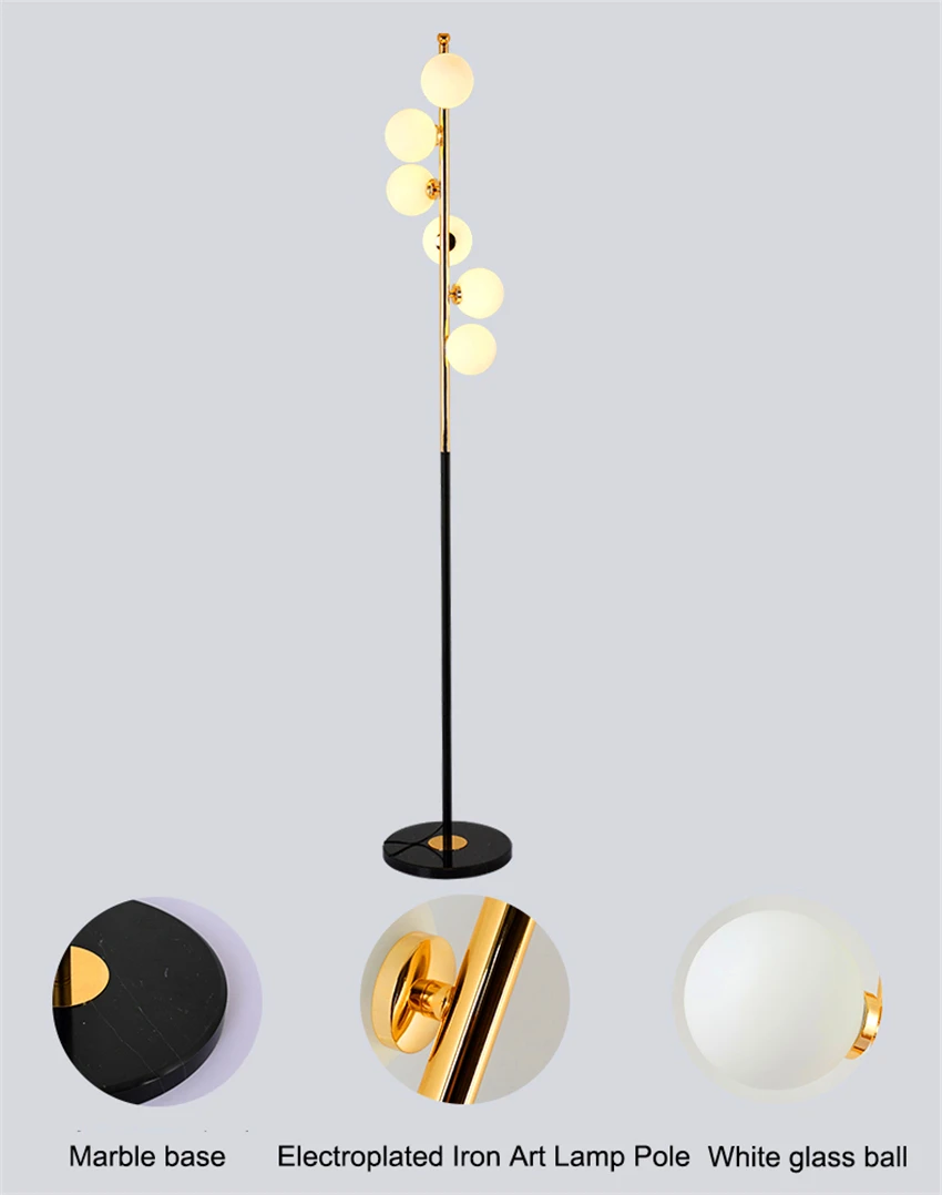 Современная модная Напольная Лампа в скандинавском стиле, Роскошные Металлические стоячие лампы для гостиной, спальни, прикроватные декоративные напольные светильники