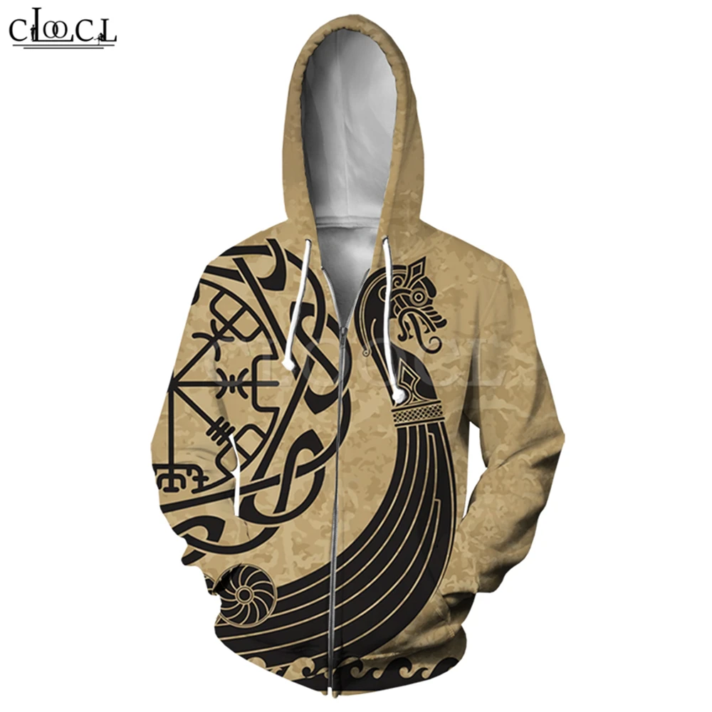 Zipper Hoodie 10 Скандинавский Викинг, тату, на молнии, худи для женщин и мужчин, Пираты, 3D принт, викинги, король, повседневное пальто с длинным рукавом, на молнии, с капюшоном, Прямая поставка - Цвет: Zipper Hoodie 10
