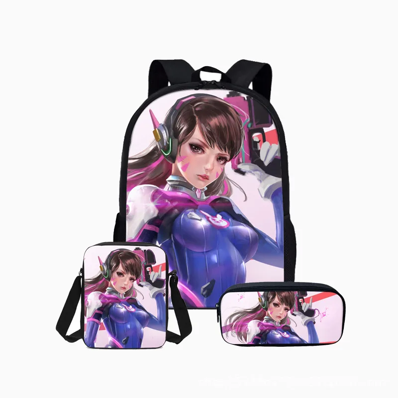 Рюкзак для игры в Overwatch Mochila, Подростковые Сумки для девочек и мальчиков, детские школьные сумки с принтом в подарок