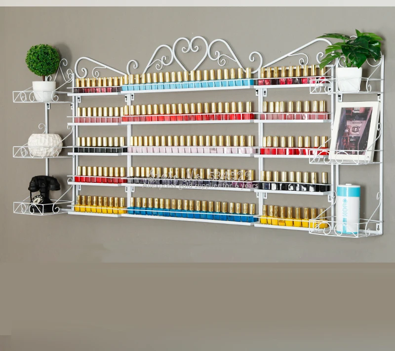 Large Nail Polish Storage Rack Wall Manicure Cosmetics Display Stand