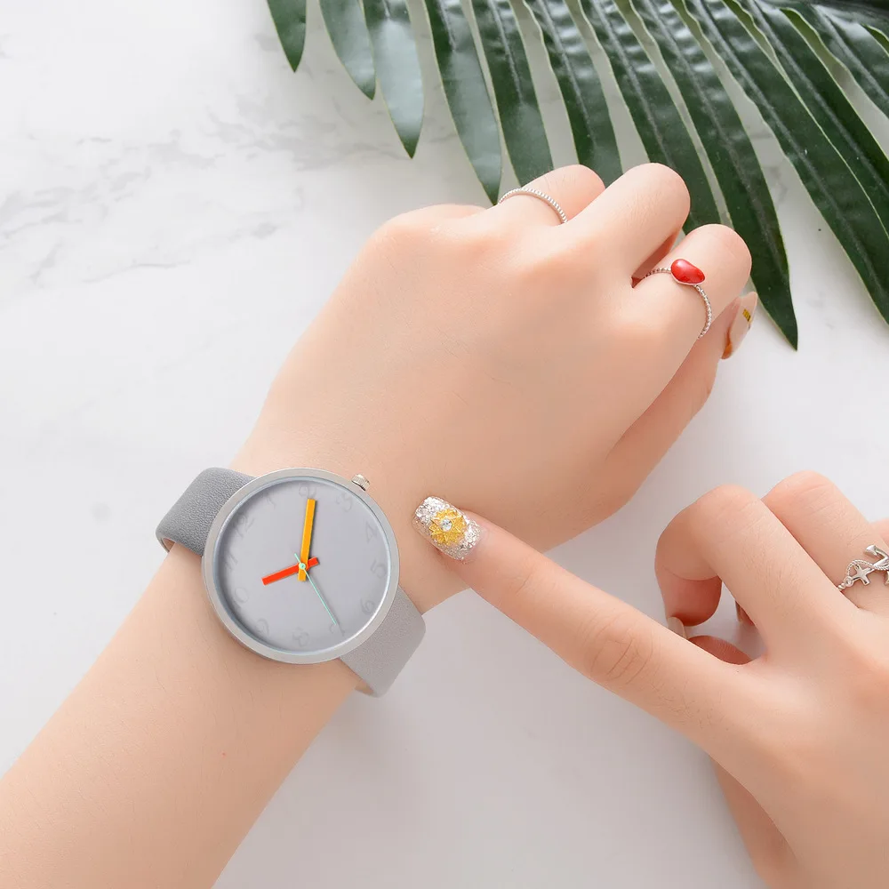 Модный ремешок женские повседневные кварцевые часы мужские часы Montre Femme Reloj Mujer Часы с кожаным ремешком спортивные наручные часы подарок для пары
