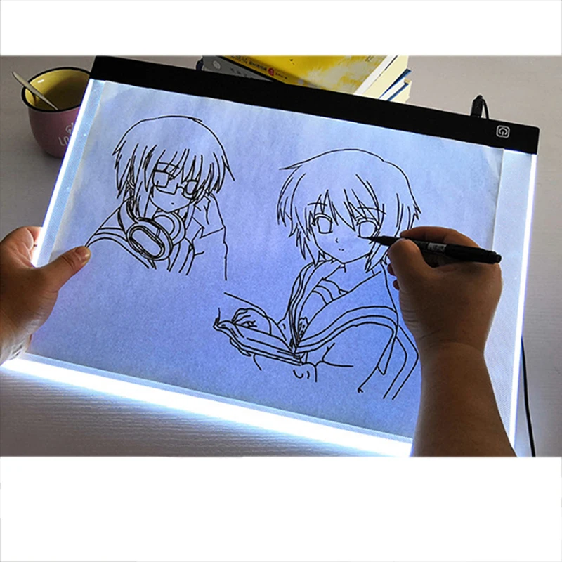 

A3 Illuminated Board Copy Board Dimmable Led Anime Transparent Writing Desk Creative Painting Early Education Toys for Girls