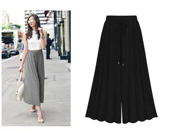 

2020 Sweatpants Pantalon Mujer Trousers Women Vadim Polyester Cotton Solid Elastic Waist Free Shipping Female Large Size Thin