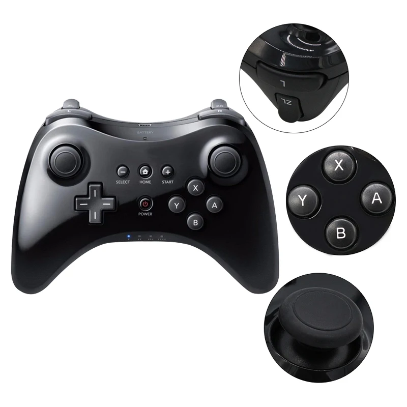 

For Nintend For Wii U Pro Controller USB Classic Dual Analog Bluetooth Wireless Remote Controle For WiiU Pro U Gamepad