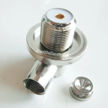 

1Piece UHF SO239 Female Right Angle RA For Radio Solder RG5 RG6 LMR300 RG304 RF Connector