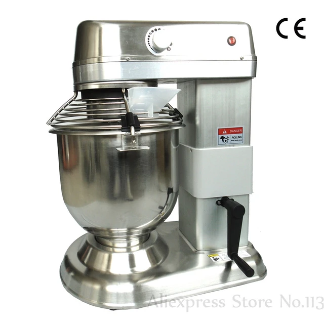 20 Liters Stainless Steel Dough Kneading Machine Commercial Electric Egg  Beater Industrial Food Mixer 1.1kw 220V - AliExpress