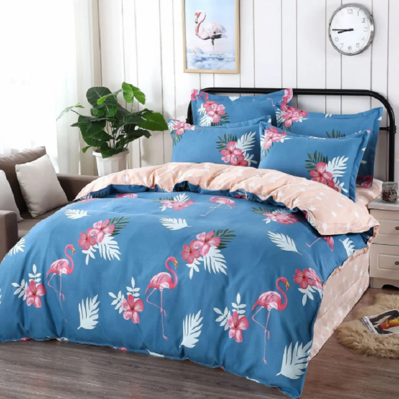 

NTMY 08 Ultratex Home Textile Printed Multi Color Multi Sizes Comfortable Thicked Brushed Suede Bedding Sets Duvet Cover Bed Sh
