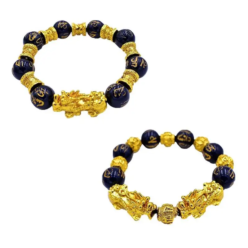 Lucky Obsidian Animal Pixie Bracelet Gold Brave Troops Bracelets Jewelry Lucky  Bracelet For Women Men - Image 3