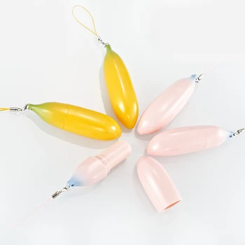 

10Pcs Empty Lipstick Tubes Shape Banana Lip Balm Tube Empty High Quality Plastic Lips Tubes Lipsticks Travel Makeup Tools