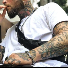 Популярный Стиль Византия звено манжеты браслет из нержавеющей стали мужские ювелирные изделия