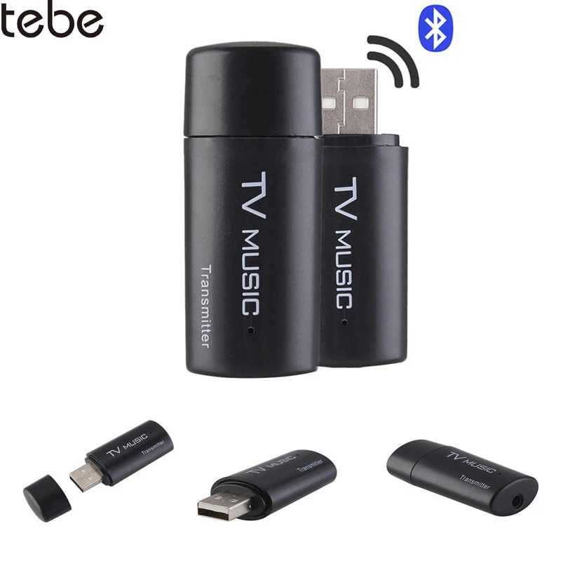 Портативный Bluetooth передатчик tebe с разъемом 3 5 мм и USB зарядкой|Беспроводные