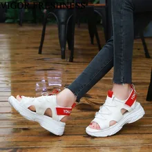 VIGOR FRESHNESS Woman Sneaker White Summer Shoes Women's Sandals Ladies Tennis Shoes Mesh Breathable Shoes Woman S16(China)
